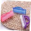 6Pcs Nail Dust Cleaner Unique Handle Nail Brush for Easy Nail Removal and Portable Fingernail Scrub Tool for Manicure Compact and Convenient for Travel view 4