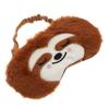 Animal Sleep Mask: Cute Sloth Plush Sleeping Mask Soft Fluffy Blindfold Eye Cover for Kids Girls Boys Travel Nap Night Relaxation view 1