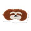Animal Sleep Mask: Cute Sloth Plush Sleeping Mask Soft Fluffy Blindfold Eye Cover for Kids Girls Boys Travel Nap Night Relaxation view 2