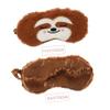 Animal Sleep Mask: Cute Sloth Plush Sleeping Mask Soft Fluffy Blindfold Eye Cover for Kids Girls Boys Travel Nap Night Relaxation view 3