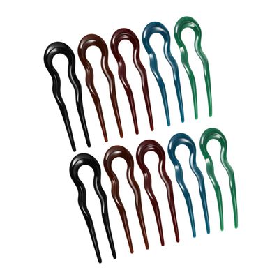 10Pcs U Shape Hair Forks for Women and Teen Durable French Hairpins Light for Stylish Hair Buns and Updos