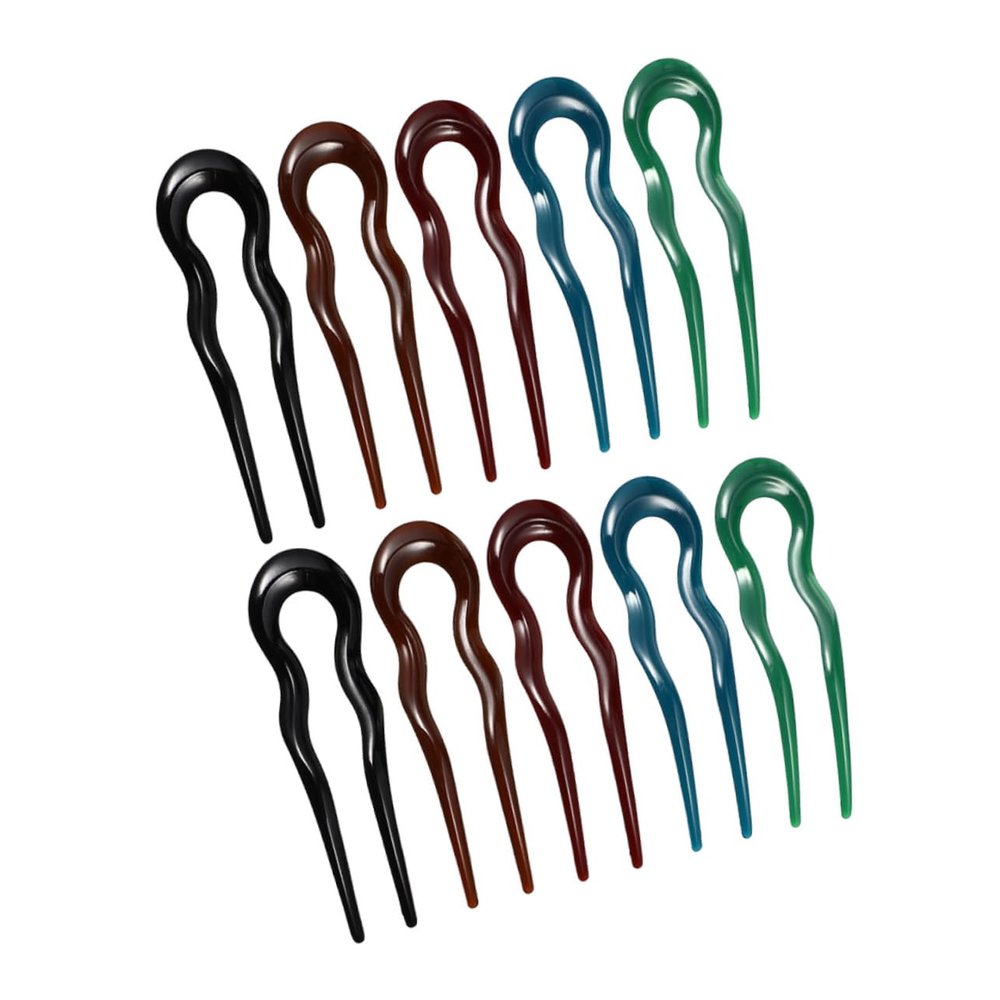 10Pcs U Shape Hair Forks for Women and Teen Durable French Hairpins Light for Stylish Hair Buns and Updos