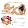 10Pcs Solid Color Hair Ties Durable Ponytail Holders Hair Rings for Women and Chic Hair Accessories for Daily Wear and Special Occasions view 2