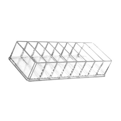 Ipetboom Makeup Organizer 8 Compartments Multi-grid Storage Box for Cosmetics Detachable Pressed Powder Display Rack for Beauty Enthusiasts