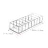Ipetboom Makeup Organizer 8 Compartments Multi-grid Storage Box for Cosmetics Detachable Pressed Powder Display Rack for Beauty Enthusiasts view 3