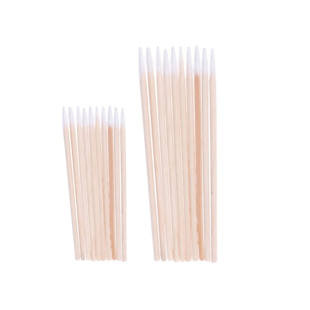 200Pcs Disposable Single Pointed Head Cotton Swabs Lengths for Makeup Eyelash Extension Removal Nail Art and Crafting Clean Sanitary Tool