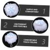 2Pcs Xmas Themed Cartoon Bath Flowers for Soft Exfoliating Bath Balls Comfortable Skin Scrubber for Holiday Showers Safe for Family Use view 3
