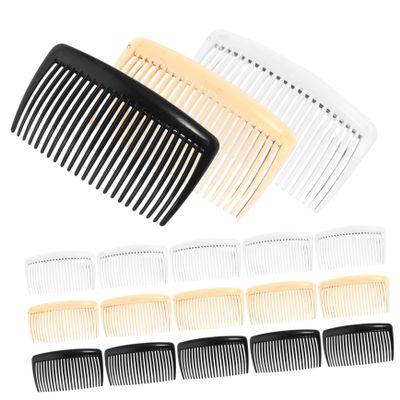 36Pcs Multi Tooth French Side Hair Combs for DIY Hair Accessories Includes and Transparent Combs for Womens Styling and Creative
