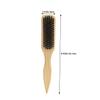 2Pcs Beard Brush with Ergonomic Handles Natural Boar Bristle Grooming Brush for Beard Styling and Cleaning Versatile and Facial Hair Care Tool view 2