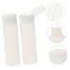Healeved 2Pcs Travel Cosmetic Bottles Refillable Liquid Dispenser Compact Flip Top Design for Creams Lotions and More Lightweight Pe Material for Easy Packing view 3