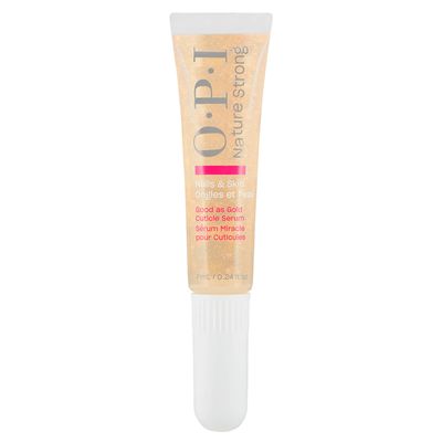 OPI Nature Strong Nails & Skin - Good as Gold Cuticle Serum | Hydrating Gel Serum to Soften & Sooth Cuticles On-The-Go | Enriched with Skin-Smoothing Emollients | 0.24 Fl Oz | 7 mL