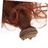 10Pcs High Temperature Synthetic Doll Hair Wefts Curly Wig Extensions for DIY Doll Making and Wigs and Craft Supplies view 2