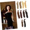 10Pcs High Temperature Synthetic Doll Hair Wefts Curly Wig Extensions for DIY Doll Making and Wigs and Craft Supplies view 4