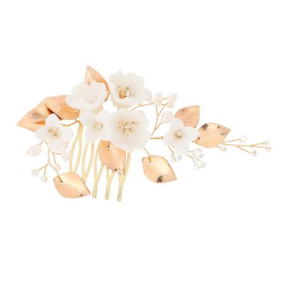 1Pc Bride Hair Comb Elegant Wedding Headdress Accessories for Photography Lightweight Comfortable for Parties Special Occasions Design