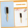 2Pcs Boar Bristle Beard Brush Wooden Grooming Tool for Gentle Facial Hair Care for Beard Styling and Compact and Portable Design view 3