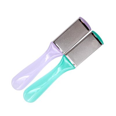 2Pcs Dual Sided Foot Rasp Tool Stainless Steel Mesh Sandpaper Foot File for Pedicure Care Random Color for Smooth and Soft Feet Maintenance