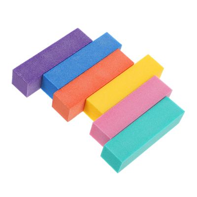 6Pcs Double Sided Grit Nail Files for Women Professional Nail Buffering Tools for Manicure Pedicure Chic Design for Home Salon Use