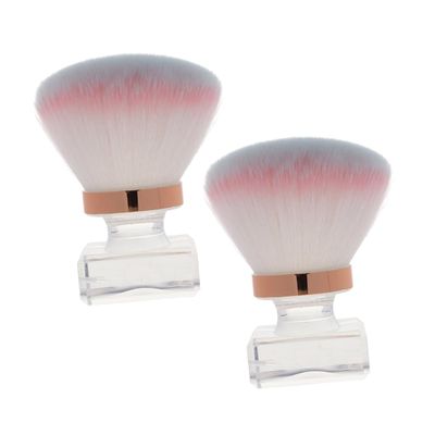 Beaupretty 2Pcs Nail Dust Brush Ergonomic Handle Nail Cleaning Brush for Nails Toes Compact Lightweight Design for Versatile Makeup Powder Brush for All Nail