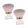 Beaupretty 2Pcs Nail Dust Brush Ergonomic Handle Nail Cleaning Brush for Nails Toes Compact Lightweight Design for Versatile Makeup Powder Brush for All Nail view 1