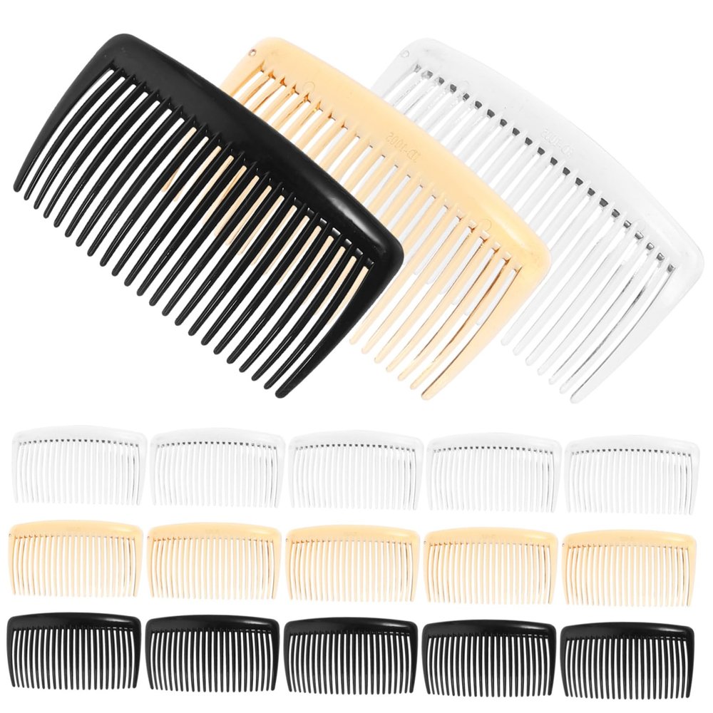 36Pcs Side Hair Combs DIY Decorative Hair Accessories for Crafting Each and Transparent for Unique Hairstyles and Creative Projects