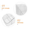 Acrylic Makeup Organizer with Compartments Stylish Transparent Storage Box for Eyelashes and Brushes Compact Cosmetic Holder for Vanity and Desk Organization view 3