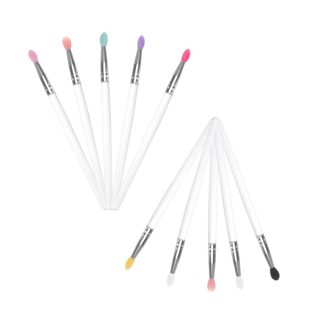 10Pcs Portable Eyeshadow Applicator Premium Eye Makeup Brushes for Women Lightweight for Travel and Daily Use for Sensitive Skin