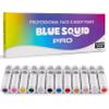Blue Squid PRO 12 Color Pack Face Paint Stick - Waterproof Body Paint for Adults & Kids Eye Black Baseball, Softball - Vegan Hypoallergenic Twist-Up Non-Toxic Makeup Stick for Cosplay, Sports & SFX view 1