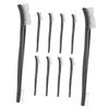 Cabilock 10pcs Dual-Head Cleaning Brush Set Long Handle Plastic Bristle Brushes for Kitchen Bathtub and Keyboard Cleaning Multi-Functional Tool for Home Use view 1