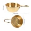 MOTHNUR Stainless Steel Shaving Bowl Handle Men's Shaving Foam Cup for Beard Camping Bowl view 2
