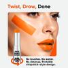 Blue Squid PRO Orange Face Paint Stick - Waterproof Body Paint for Adults & Kids Eye Black Baseball, Softball - Vegan Hypoallergenic Twist-Up Non-Toxic Makeup Stick for Cosplay, Sports & SFX view 4