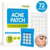 Capella Hydrocolloid Acne Patches  72 Invisible Pimple Patches for Face | Fast-Acting Zit Stickers | Blemish Spot Treatment | Waterproof & Skin-Friendly view 2