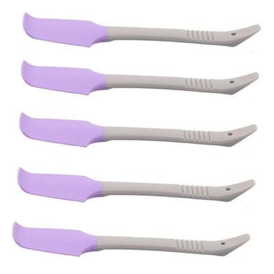 Ipetboom Silicone Makeup Spatula 5pcs Set for Skin Treatment Non-Stick Wax Applicator for Hands and Feet for Beauty Treatments and Home Use