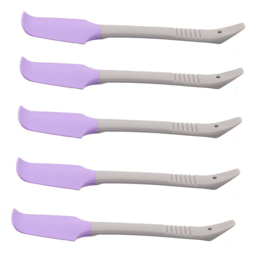 Ipetboom Silicone Makeup Spatula 5pcs Set for Skin Treatment Non-Stick Wax Applicator for Hands and Feet for Beauty Treatments and Home Use