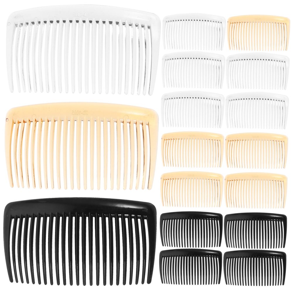 36Pcs Multi Teeth Hair Side Combs for Women DIY Decorative Hair Combs Clips Transparent Reliable Styling Accessories for Unique Hair