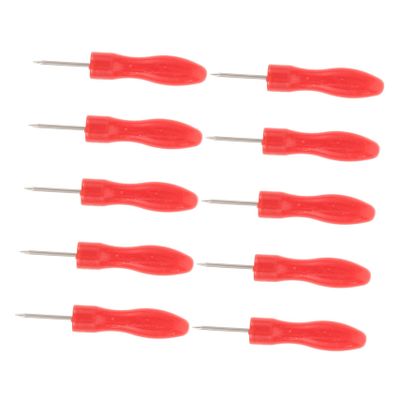 SKISUNO 10pcs Blocking Eyelash Glue Bottle Needles Nozzle Piercing Pins for Lash Adhesive Stainless Steel Piercing Needles for Glue Bottles
