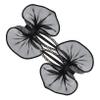EPIGEIST 2pcs Black Bow Hair Claw Clips with Rhinestones Stylish Tulle Ponytail Holders for Women Comfortable Lightweight Accessories for Weddings Parties and Everyday Wear view 1