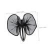 EPIGEIST 2pcs Black Bow Hair Claw Clips with Rhinestones Stylish Tulle Ponytail Holders for Women Comfortable Lightweight Accessories for Weddings Parties and Everyday Wear view 2