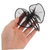 EPIGEIST 2pcs Black Bow Hair Claw Clips with Rhinestones Stylish Tulle Ponytail Holders for Women Comfortable Lightweight Accessories for Weddings Parties and Everyday Wear view 4