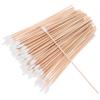 Beaupretty 100Pcs Long Single Tipped Cotton Swabs with Wooden Handle Disposable Industrial Swabs for Makeup Cleaning and Repair Non Deforming Gentle Skin Versatile Use view 1