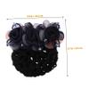 AUTSUPPL Floral Hair Bun Cover Clip 1 Piece Hair Net Accessory for Women Adjustable Design for Ballet and Everyday Use view 2