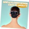 AUTSUPPL Floral Hair Bun Cover Clip 1 Piece Hair Net Accessory for Women Adjustable Design for Ballet and Everyday Use view 3