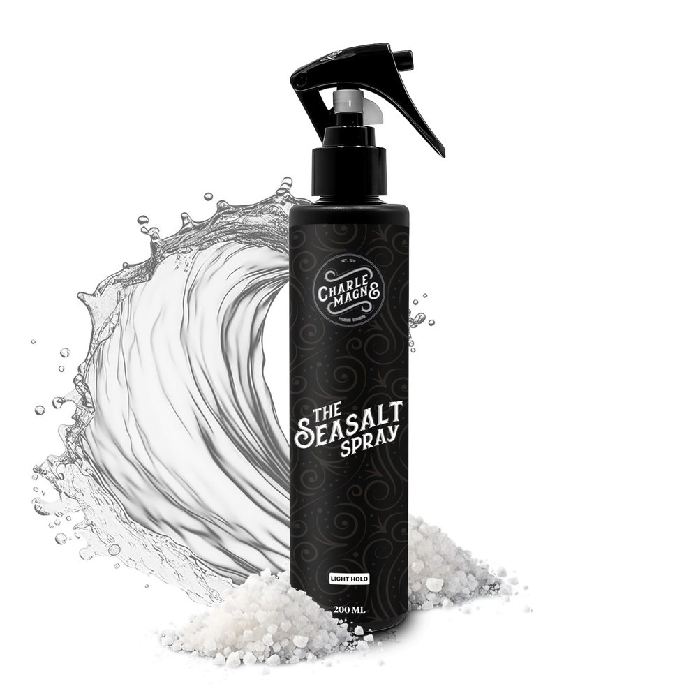 Sea Salt Spray for Men - Salt Water Texture & Volume Spray for Mens Beach Waves & Curls with Heat Protection 200 ml - Made in Germany (6.76 Fl Oz, Light Hold (Pack of 1))