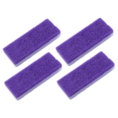 Beaupretty 4pcs Professional Pumice Pedicure Stones for Foot Care Callus Remover Tools Purple Foot Scrubber for Home and Salon Use