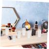 10Pcs Makeup Brush Covers Durable Transparent Makeup Brush Protectors for Foundation Eye Makeup Reusable Round Shaped Brush Storage Caps for Home Travel view 4