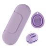 Silicone Makeup Brush Holder Set  Portable Travel Makeup Brush Holder with Makeup Sponge Holder and Foldable Cleaning Bowl  Upgraded 3-in-1 Cosmetic Organizer Set (purple) view 1