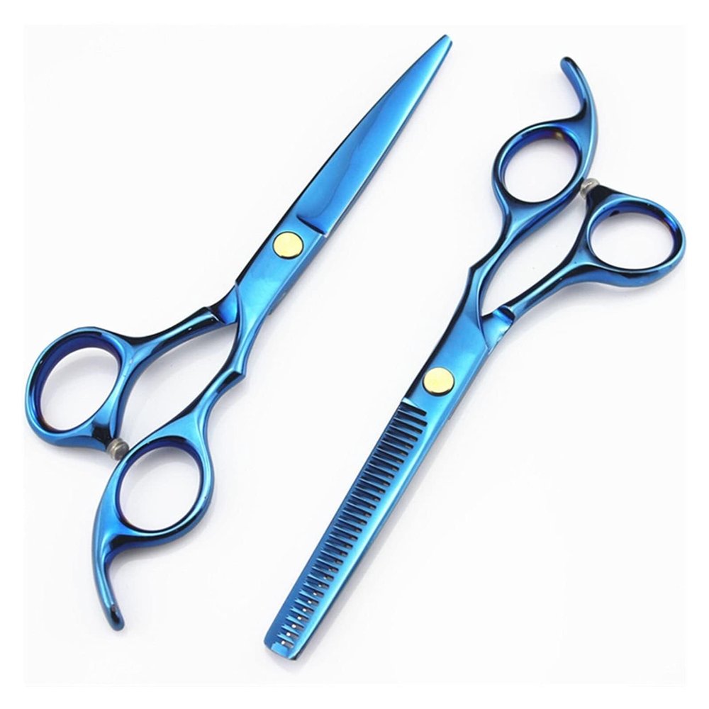 5.5/6 Inch Hairdressing Scissors Set  Professional Hair Cutting & Thinning Shears, Stainless Steel Barber for Home Salon(5.5 Inch Set)