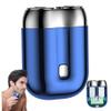 Wedhapy Mini Electric Shaver, Waterproof Rechargeable Double Head Portable Shaver, Wet & Dry Use for Men view 1