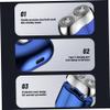 Wedhapy Mini Electric Shaver, Waterproof Rechargeable Double Head Portable Shaver, Wet & Dry Use for Men view 2