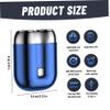 Wedhapy Mini Electric Shaver, Waterproof Rechargeable Double Head Portable Shaver, Wet & Dry Use for Men view 4