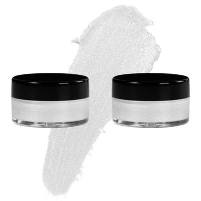 7V HOME BEAUTY White Eyeshadow Cream, Blendable Smooth 2pcs Shimmer White Creamy Eyeshadow